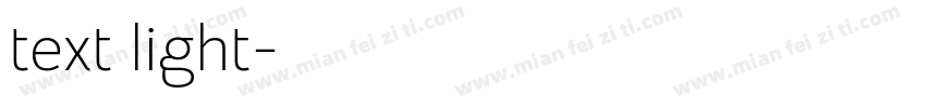 text light字体转换